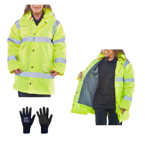Winter warnschutz regenjacke - winter,