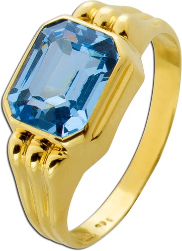 Aquamarinring gold 585 - aquamarinring,