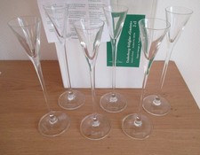 6 Stück Underberg Sommelier Stiel-Glas Kräuter-Likör mundgeblasen OvP