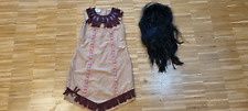 Karneval Faschingskostüm " Indigene" Squaw „Indianerin“ Gr. 140 mit Perücke