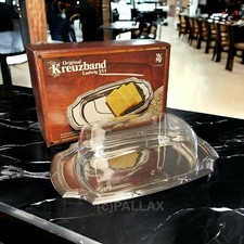 WMF ORIGINAL KREUZBAND LUDWIG XVI. BUTTERDOSE CROMARGAN 1970er JAHRE VINTAGE