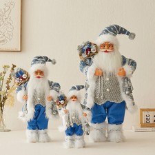 Weihnachtsmann Figur Blau
