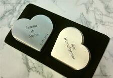 HERZ Serviettenhalter aus Edelstahl - mit Ihrer GRAVUR