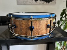 Snare Drum 14 X 5,3 Fassbauweise Stave Vogelaugenahorn  1 cm Stark Custom Snare