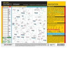 Sextant (6) - Hilfstafel Astronavigation, Info-Tafel # Sterne Astro Dreipunkt DP