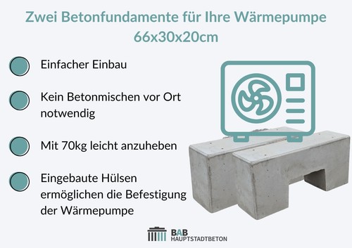Zwei fundamente aus - aus, für