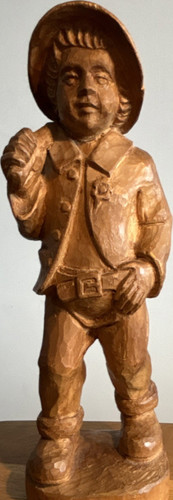 Handgeschnitzte holzfigur - handgeschnitzte,
