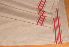 Antikes Rolltuch Leinentuch