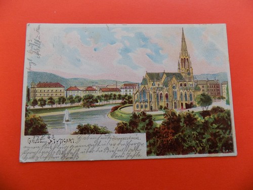 Alte postkarte gruss - postkarte, aus
