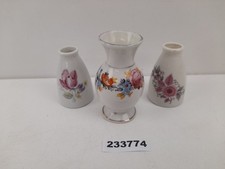 3 mini Vasen Porzellan