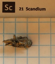 Destilliertes Scandium Metall 99,9% #24 1,93 Gramm Element 21