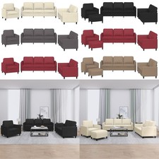 3-tlg. Sofagarnitur Stoff Sofa