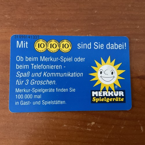 Telefonkarte merkur - telefonkarte,