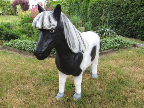 Pony pferd lebensgroß schwarz - pony,