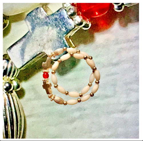 Armband weiße koralle 925 - armband,