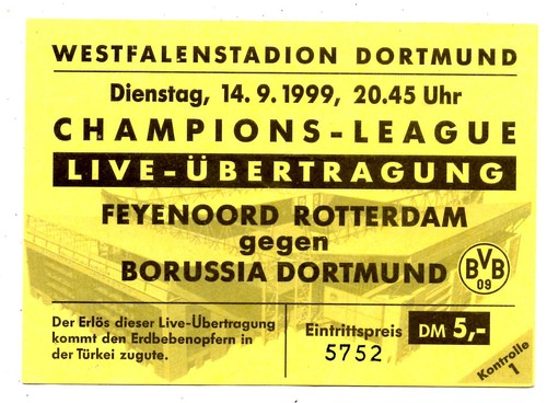 Ticket feyenoord rotterdam - ec,