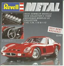 Katalog Revell Metal 1992/93 Fertigmodelle Autos 1:12 1:18 1:24 1:43