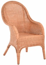 Rattansessel hohe Rückenlehne