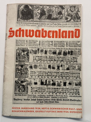 Schwabenland jahrgang 1934 - 1.,