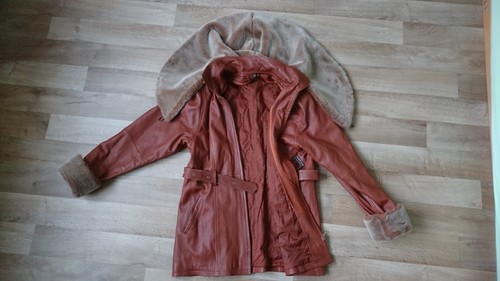 Mantel fell lederjacke - mantel,