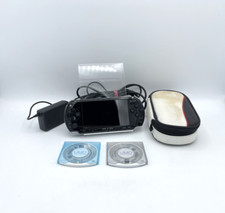 Sony PSP PlayStation Portable Handheld 2004 Schwarz + Kabel Tasche Spiele SD