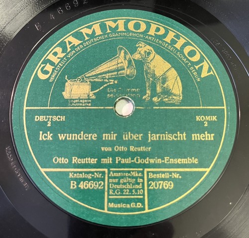 78rpm otto reutter ick - reutter,
