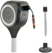 GARDENA 18616-60 - Gartenschlauchbox RollUp M, 20 m, mit flexiblem Schlauch