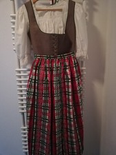 Wild und Wald, Dirndl Kleid Damen, Leinen, Gr. 40, neu