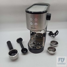 Krups Virtuoso Essential Espresso-Siebträgermaschine, 15 bar, Edelstahl-Applikat