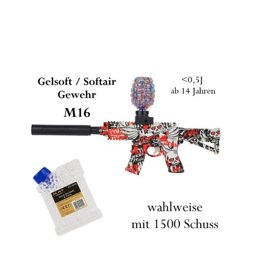 Neu gel softair m16 gewehr - neu,