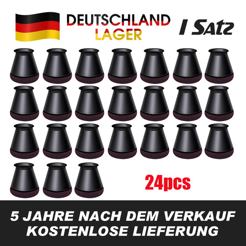 24x fußkappen mit filz - mit,