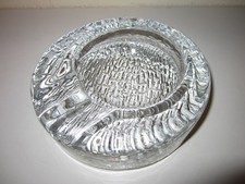 schwerer Aschenbecher aus Glas 14 x 4 cm 1,1 kg auch für Zigarren und Pfeifen