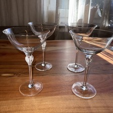 4 große Cocktail Gläser