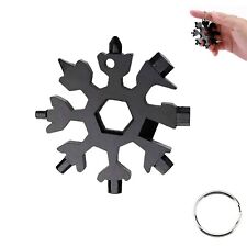 18 in 1 Multifunktionswerkzeug aus Edelstahl Schneeflocken Multitool Werkzeug