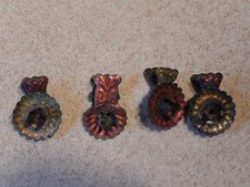 4 seltene Kerzenhalter für Weihnachtsbaum Christbaum original Ur-alt Nostalgie