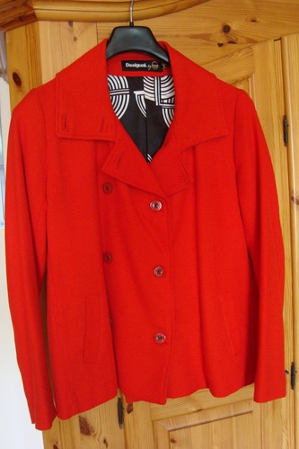 Desigual jacke 46 rot - gr.,