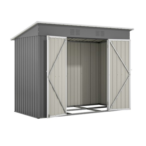 Metall gerätehaus mit - metall,