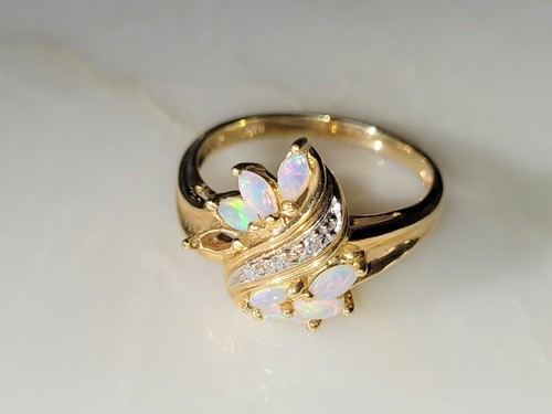Opalring brillanten opale - opalring,