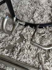 Vorhangstange ausziehbar Gardinenstange Edelstahl  Stilgarnitur Gardinen Vorhang