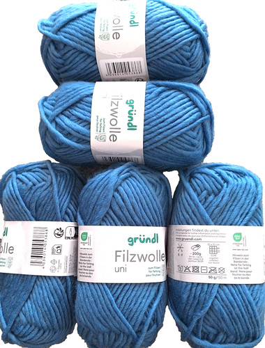 Filzwolle uni - (kg/44€),