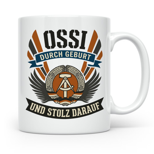 Ossi tasse mit spruch - mit, durch