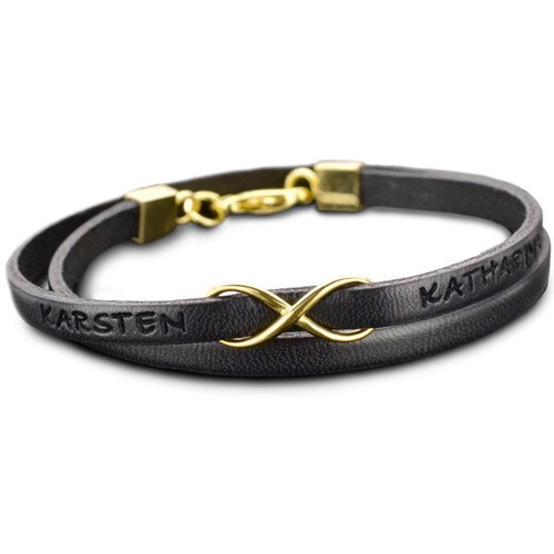 Lederarmband infinity forever - lederarmband,