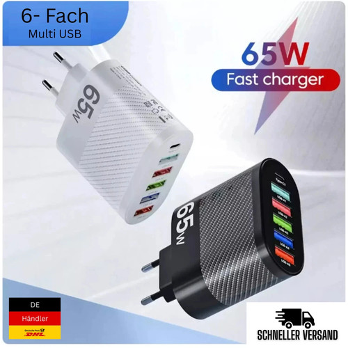 Port usb ladegerät 65w - usb,