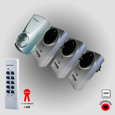 Funksteckdosen Set ELRO Funk Fernbedienung selbstlernend 3500 Watt Funkdimmer 