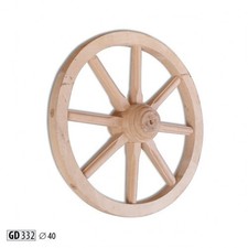 Holzrad Deko Rad Ø 40 cm