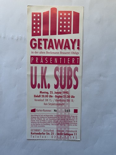 Alte konzertkarte ticket - alte,