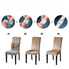 Samt Stuhlhusse Schreibtisch Schonbezug Einfarbig Universal Größe Elegant