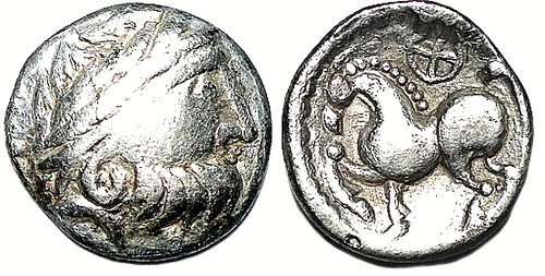 Keltische silber drachme - drachme,
