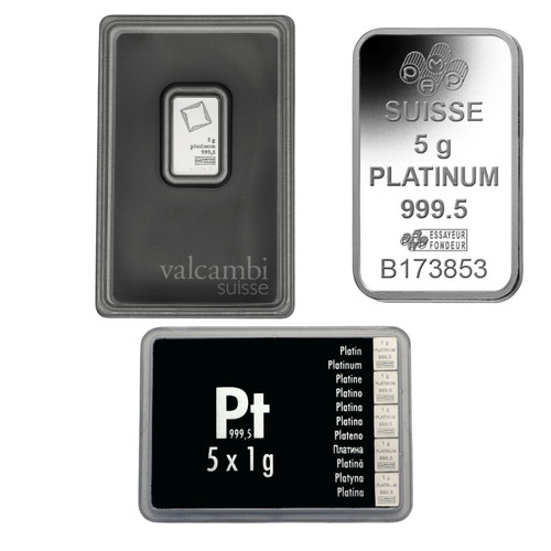 Platinbarren 999 5 - 5g, 999,5