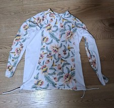 UV-Shirt langarm Damen UV-Schutz 50+ 500 Belly weiss - OLAIAN in Gr. M